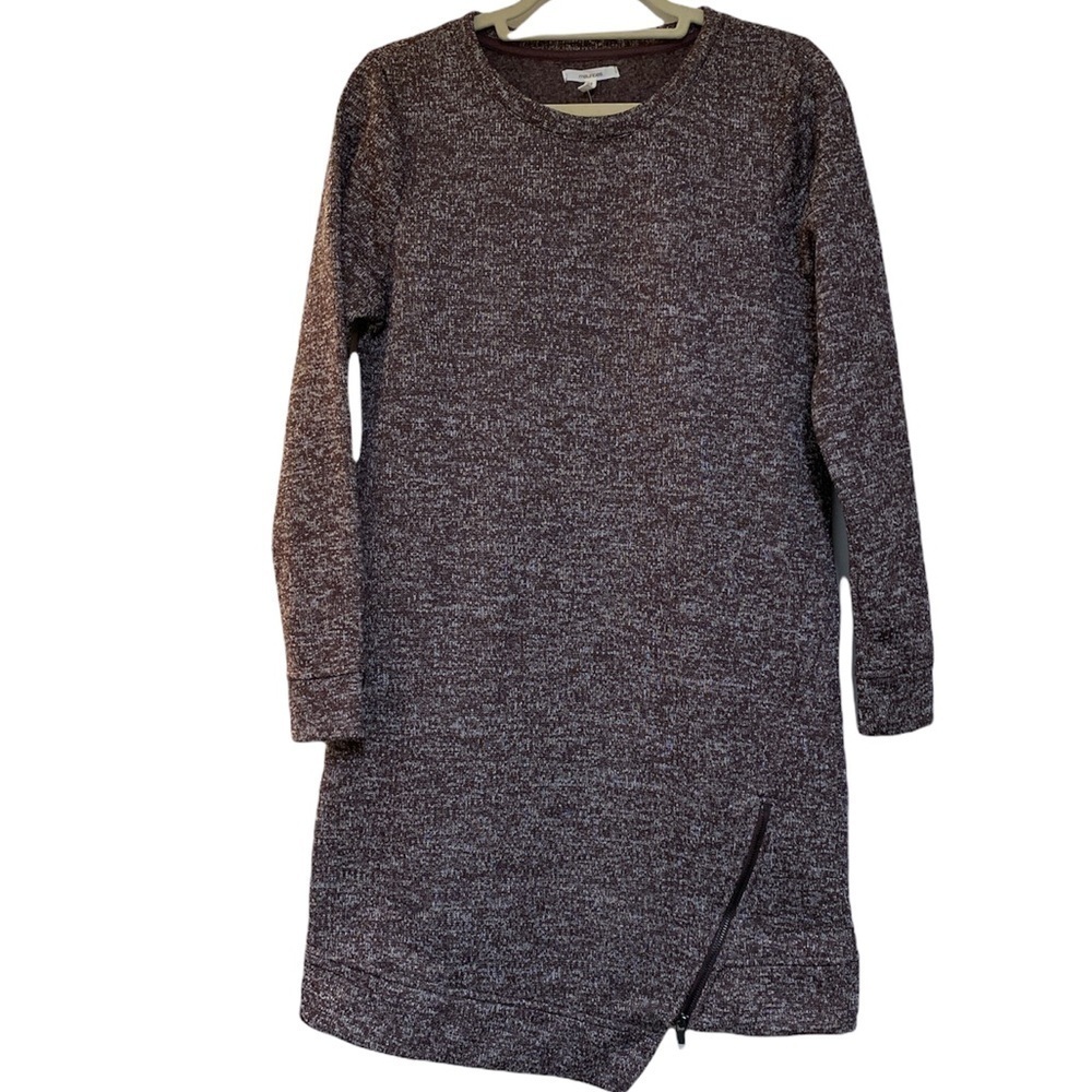 Maurices dress asymmetrical sweater lined side zipper long sleeve Sz Medium NWT